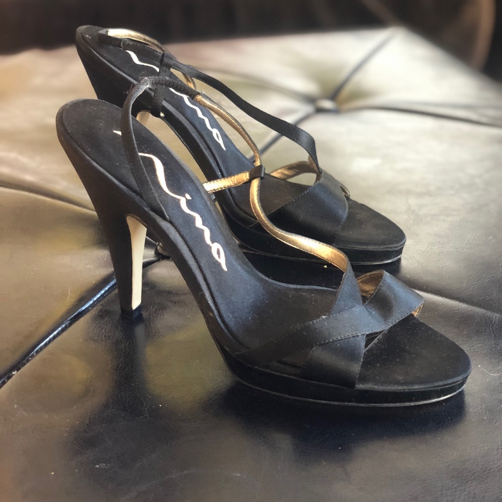 ***3 for $21*** Black Nina Heels | Size 7M